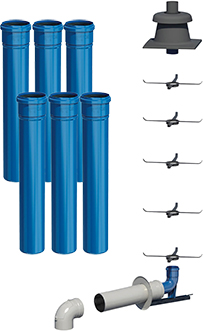 Abgassystempaket Schornstein