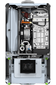 BOSCH Gasbrennwerttherme Condens GC9800iW 40 H 23 Querschnitt