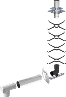 Abgas Grundpaket Schornstein