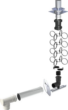 Abgas Grundpaket Flex Schornstein