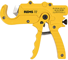 REMS Rohrschere ROS P 35, für Kunststoff-/Verbundrohre, mit Schnellrücklauf