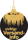 Wichtige Versandinfo
