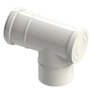 Abgasrohr Revisions-T-Stck mit Deckel DN 80/125