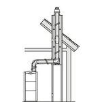 Konzentrische Abgasleitung Ø 80/125 im Schacht / konzentrischer Geräteanschluss (80/125)