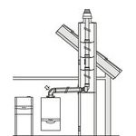 Abgasleitung Ø 80 PP (starr) im Schacht / konzentrischer Geräteanschluss (60/100 und 80/125)
