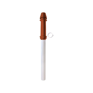 Vaillant senkr. Dachdurchführung für Brennwerttechnik, 60/100 PP, rot