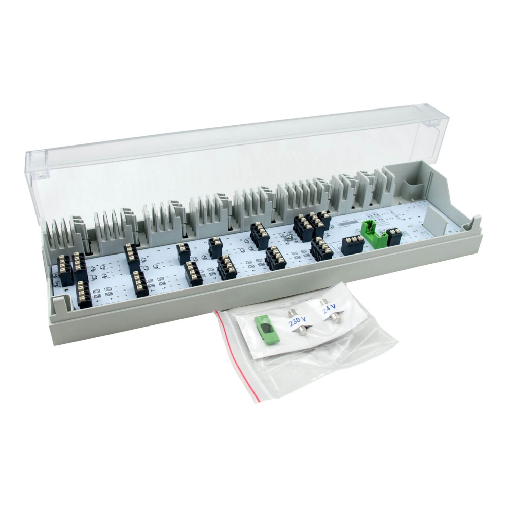 Regelklemmleiste / Anschlusseinheit Alpha direct Basis Standard - 6 Zonen - 24 V + 230 V
