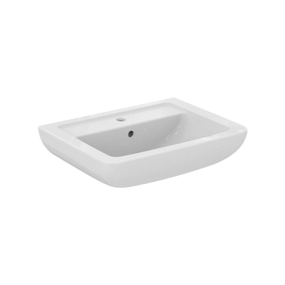 Ideal Standard Waschtisch Eurovit Plus 60 x 46 cm eckig wei&szlig;