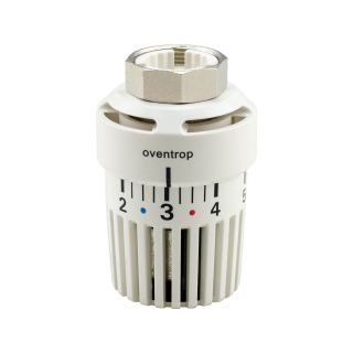 Oventrop Thermostatkopf Uni LH M30 x 1,5 weiß, Gewinde M30 x 1.5