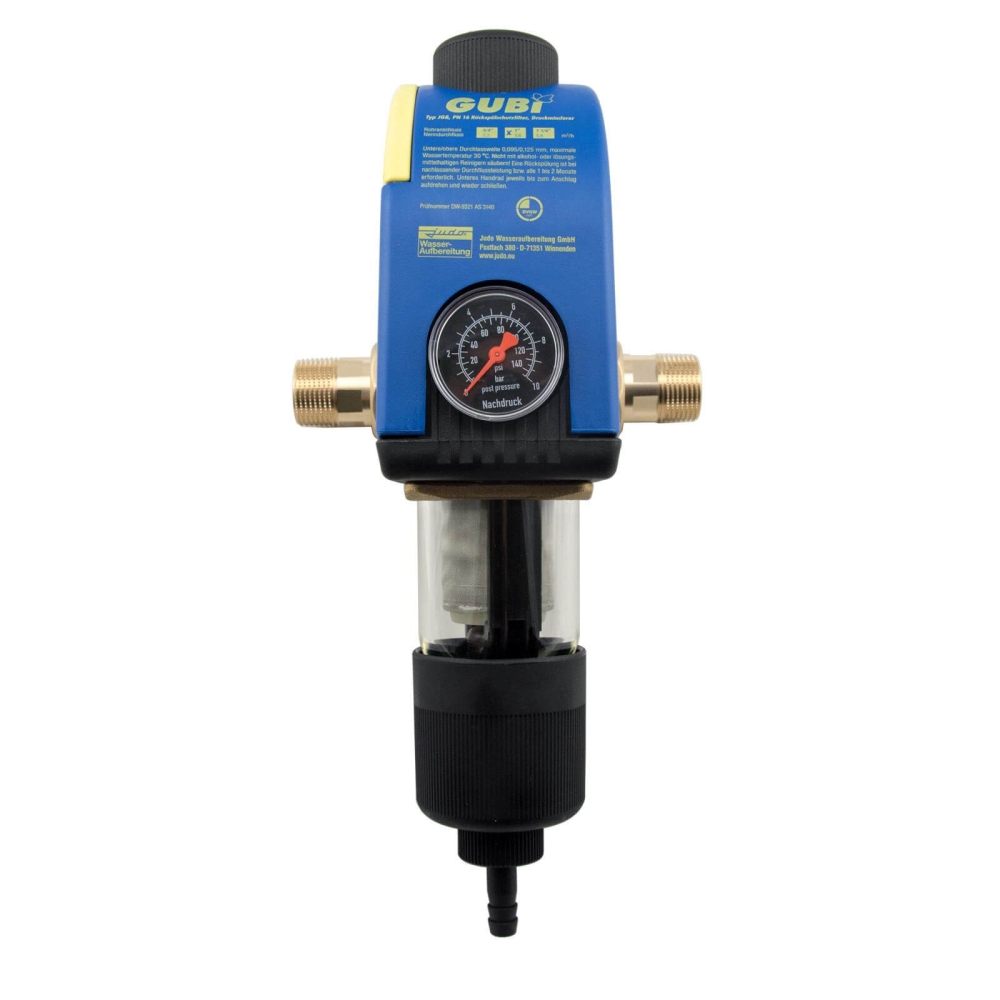 Judo Gubi E 1 Ruckspul Schutzfilter Mit Druckminderer Hauswasserstation Filter