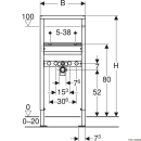 GEBERIT DuofixBasic Element für Waschtisch, 112 cm,...