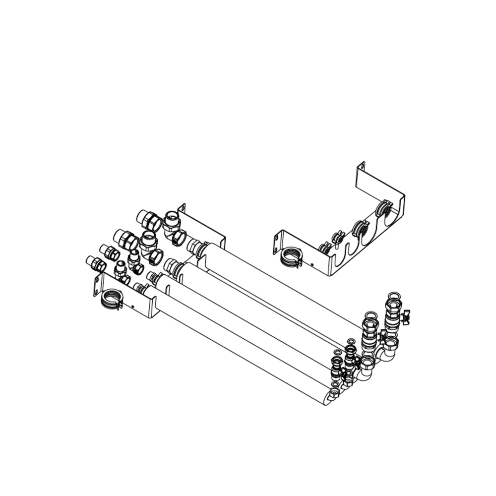 Panasonic Flexible Leitung und Wandmontageplatte PAW-ADC-PREKIT-1  f&uuml;r Kombihydromodul (Generation-H/J)