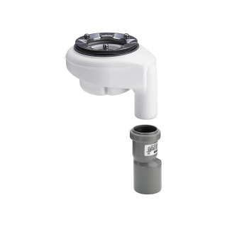 TEMPOPLEX-Ablaufgarnitur für Duschwanne BS 1, Ablaufloch 90 mm, Abg. Senkrecht