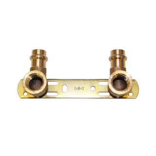 Kupfer Pressfitting Montageeinheit gerade Halterung 15 mm x 1/2" x 100 mm