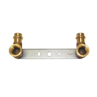 Kupfer Pressfitting Montageeinheit gerade Halterung 15 mm x 1/2" x 150 mm