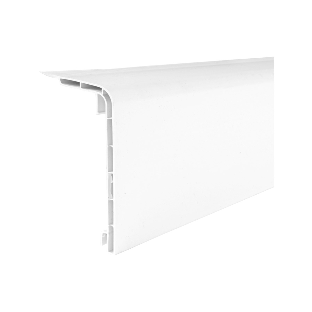 HZ Sockelleiste SLF200W 4 m f&uuml;r 2 Rohre bis 22 mm, wei&szlig;