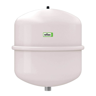 Reflex Membran-Ausdehnungsgefäß N 12, für geschlossene Heizungsanlagen, 12 L, 1,5 bar Vordruck, weiß