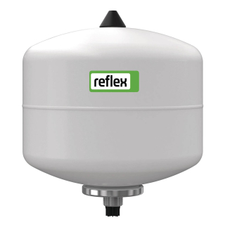 Reflex durchströmtes Membran-Druckausdehnungsgefäß Refix DD 12, für Trinkwasser, 12 L, 4 bar Vordruck, weiß