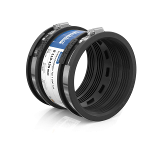 Crassus Schlauchadapter Typ 1 CDC 125 (110-125mm), bis 0,6 bar, EPDM / V2A