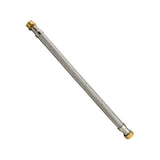 tucai Panzerschlauch mit HDPE Inliner, 1¼" Außengewinde x 1¼" Innengewinde, 1000 mm, 32,5 mm Innen-Durchmesser