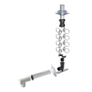Grundpaket Schornstein Flex, DN 80/125-DN 80, mit...