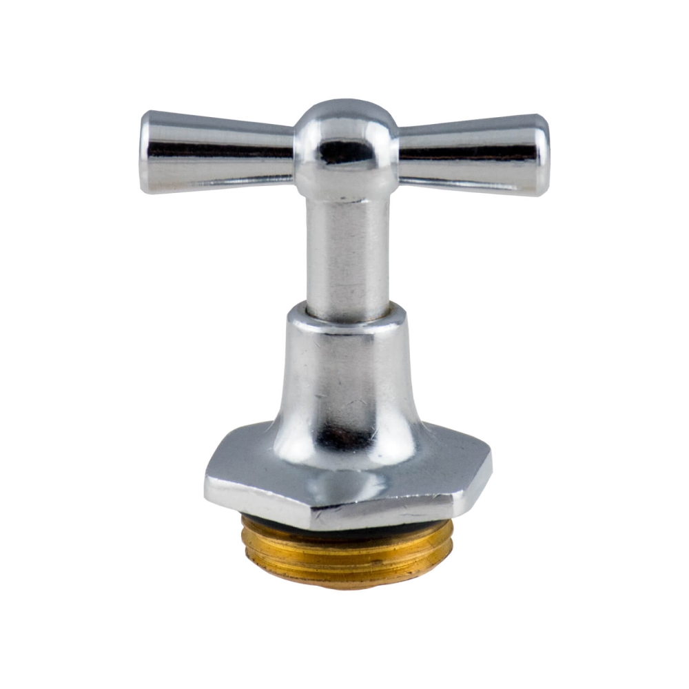 Oberteil mit Knebel und RV f&uuml;r 52061, verchromt-pol. 1/2"
