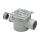 Viega Kellerablauf Optifix 3, 70x100 mm, Kunststoff grau