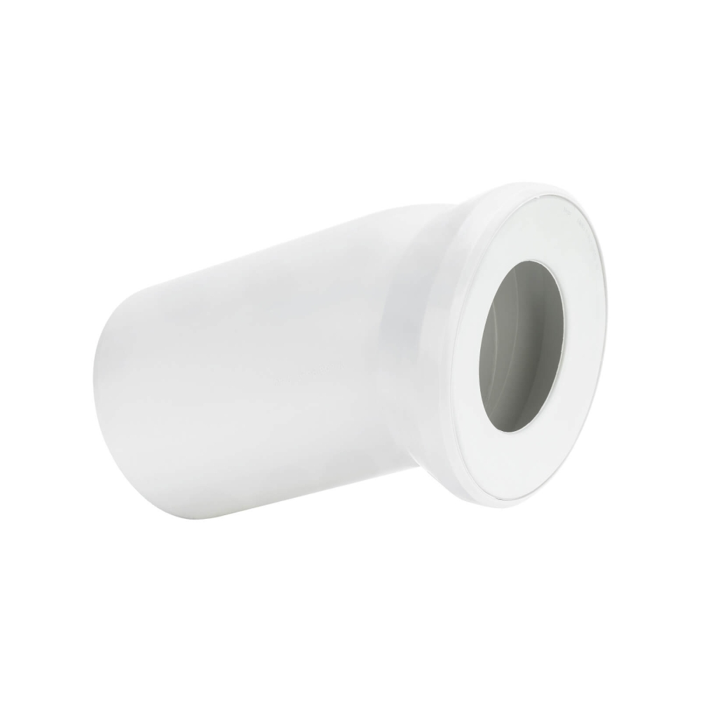 Viega WC Anschlussbogen 22,5 Grad 3813 in DN100 x 150 mm Kunstoff wei&szlig;