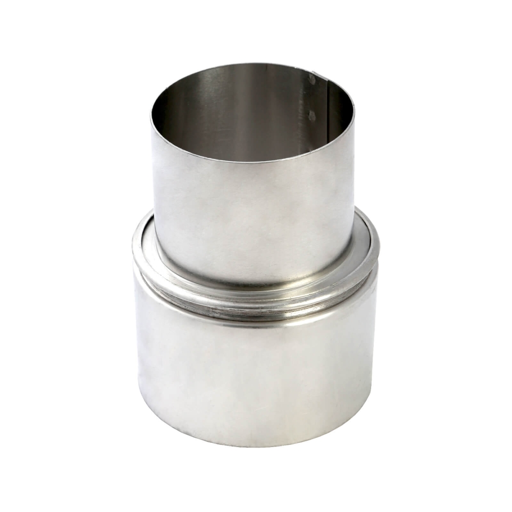 Abgas-Reduzierst&uuml;ck Aluminium 130 x 110 mm