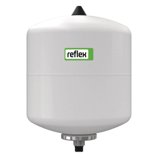 Reflex durchströmtes Membran-Druckausdehnungsgefäß Refix DD 18, für Trinkwasser, 18 L, 4 bar Vordruck, weiß