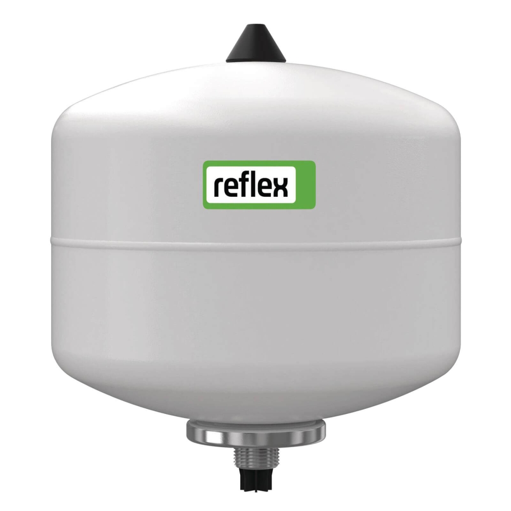 Reflex durchstr&ouml;mtes Membran-Druckausdehnungsgef&auml;&szlig; Refix DD 8, f&uuml;r Trinkwasser, 8 L, 4 bar Vordruck, wei&szlig;