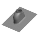 ATEC Schrägdachpfanne, Schwarz, DN 60/100, DN80/125