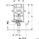 GEBERIT Kombifix Element für Wand-WC, 108 cm, mit...