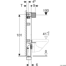 Geberit Kombifix Element für Wand-WC, 108 cm, mit Omega UP-Spülkasten 12 cm