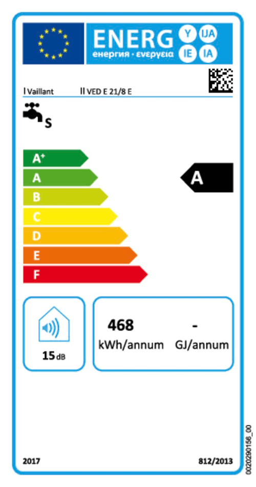 Energielabel-VEDE21E