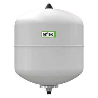 Reflex durchströmtes Membran-Druckausdehnungsgefäß Refix DD 33, für Trinkwasser, 33 L, 4 bar Vordruck, weiß