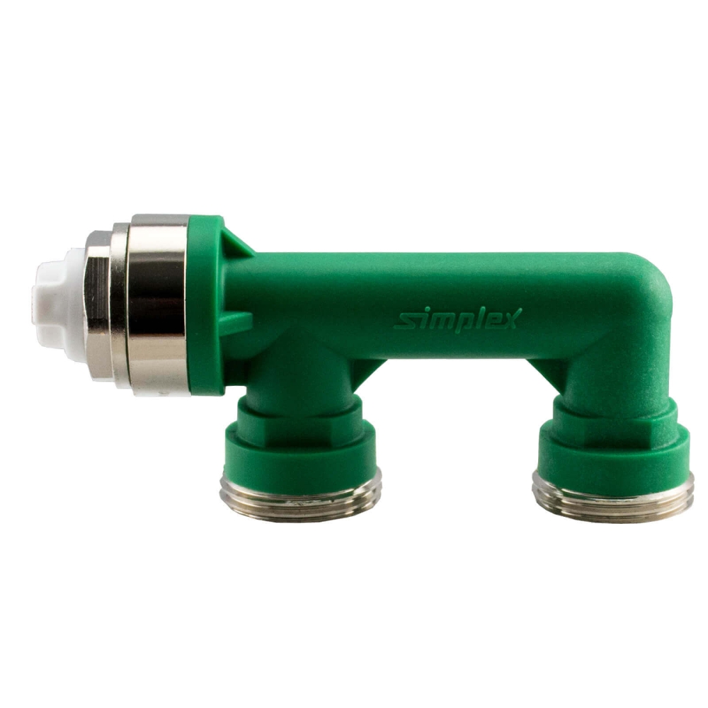 Simplex Pr&uuml;f-/Abdr&uuml;ckbr&uuml;cke 3/4" Eurok.mit Luftstopfen f&uuml;r Rohre bis 20 mm