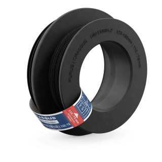 Crassus Kombiadapter CKA 123-130 / 110/75 (123-130mm auf 110/75mm), b.0,5 bar, TPE