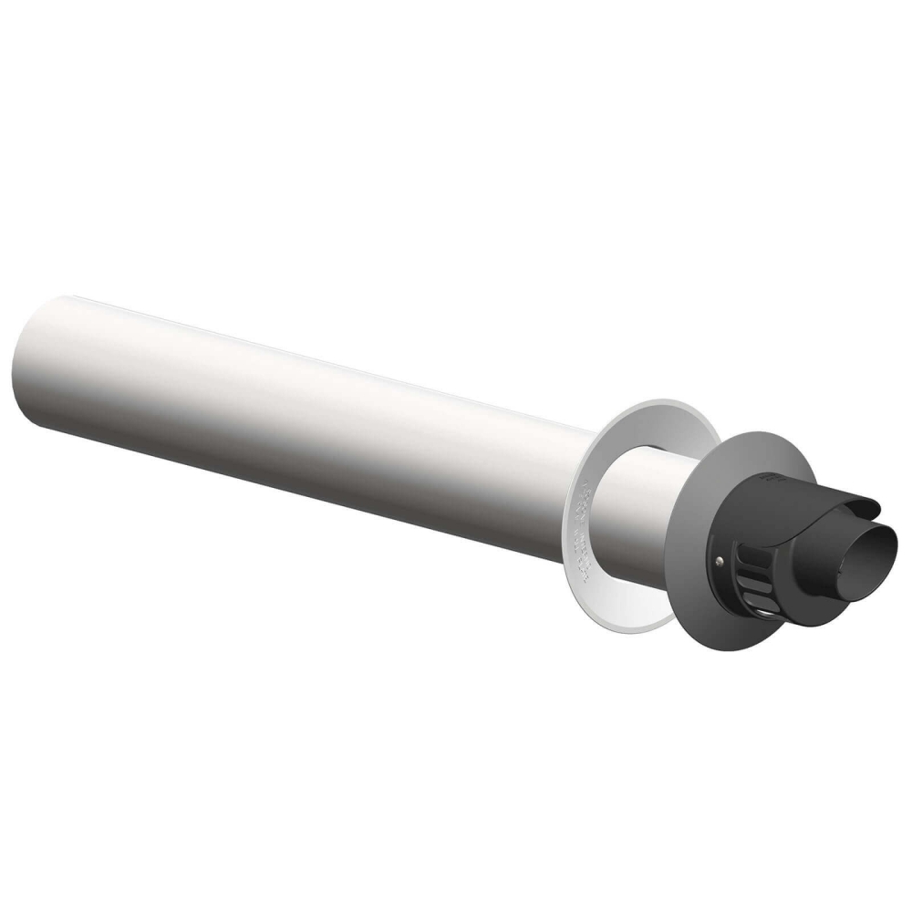 ATEC Au&szlig;enwandanschluss, waagerecht DN80/125, 891 mm