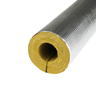 ROCKWOOL Heizungsrohrschale 800, Innendurchmesser 54 mm, Dämmdicke 50 mm, 1000 mm lang