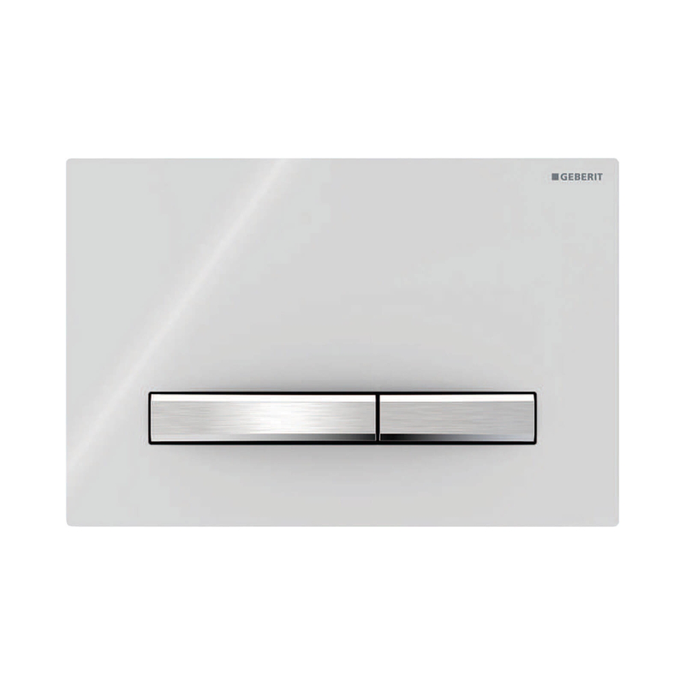 GEBERIT Bet&auml;tigungsplatte Sigma50, f&uuml;r 2-Mengen-Sp&uuml;lung, wei&szlig;