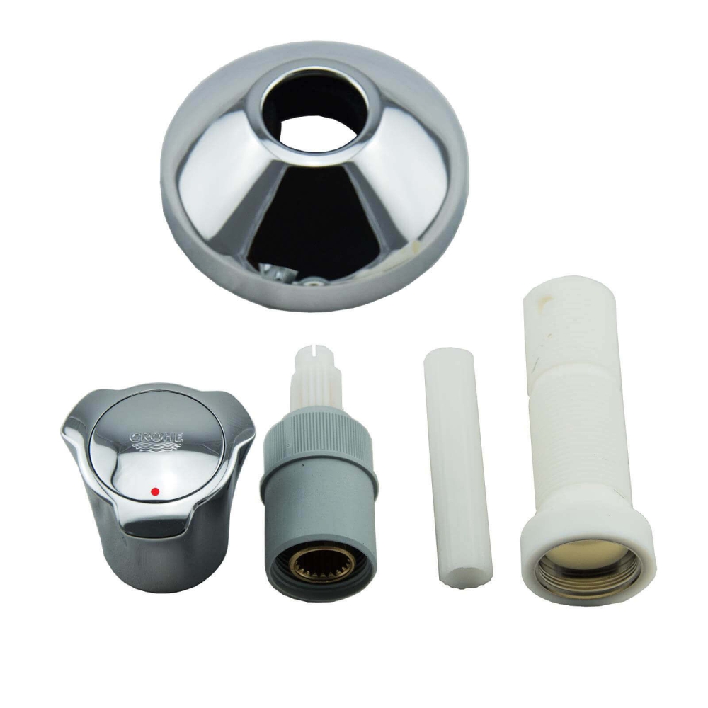 GROHE UP-Ventil-Farbset rot/chrom