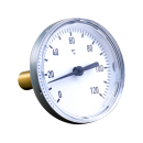Zeiger -Thermometer 1/2" - 40 mm -  rund