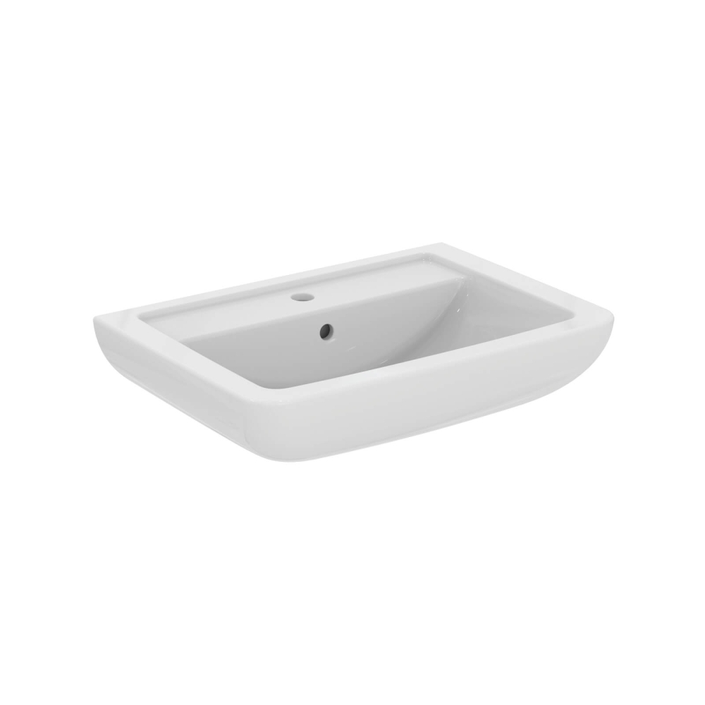 Ideal Standard Waschtisch Eurovit Plus 65 x 46 cm eckig wei&szlig;