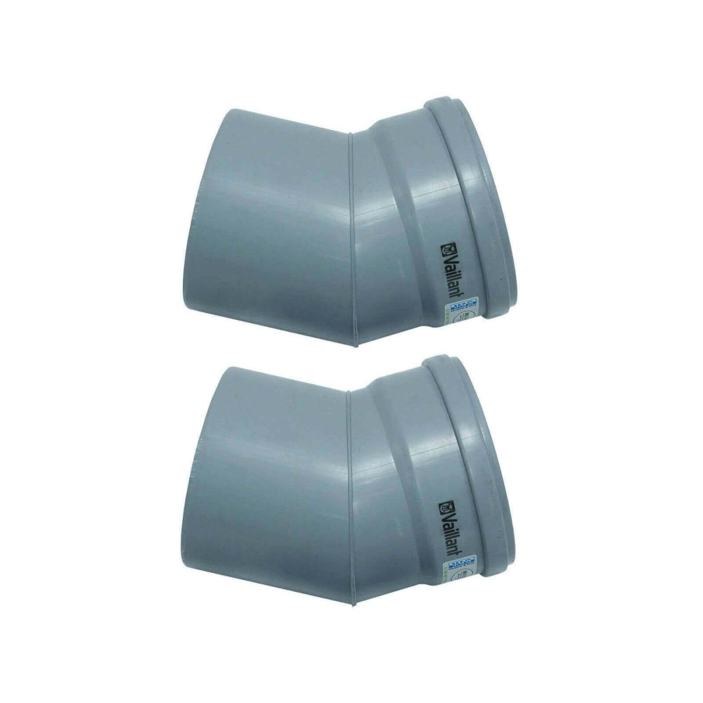 Vaillant Bogen 30 Grad (2 St.) f&uuml;r starre Abgasleitung DN 130, PP