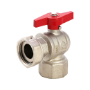 Heizkreisverteiler-Kugelhahn Eck IG x IG, Messing...