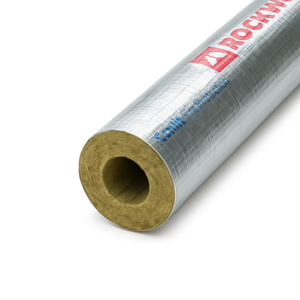 ROCKWOOL Brandschutzschale CONLIT 150U, Innendurchmesser 18 mm, D&auml;mmdicke 21 mm, 1000 mm lang