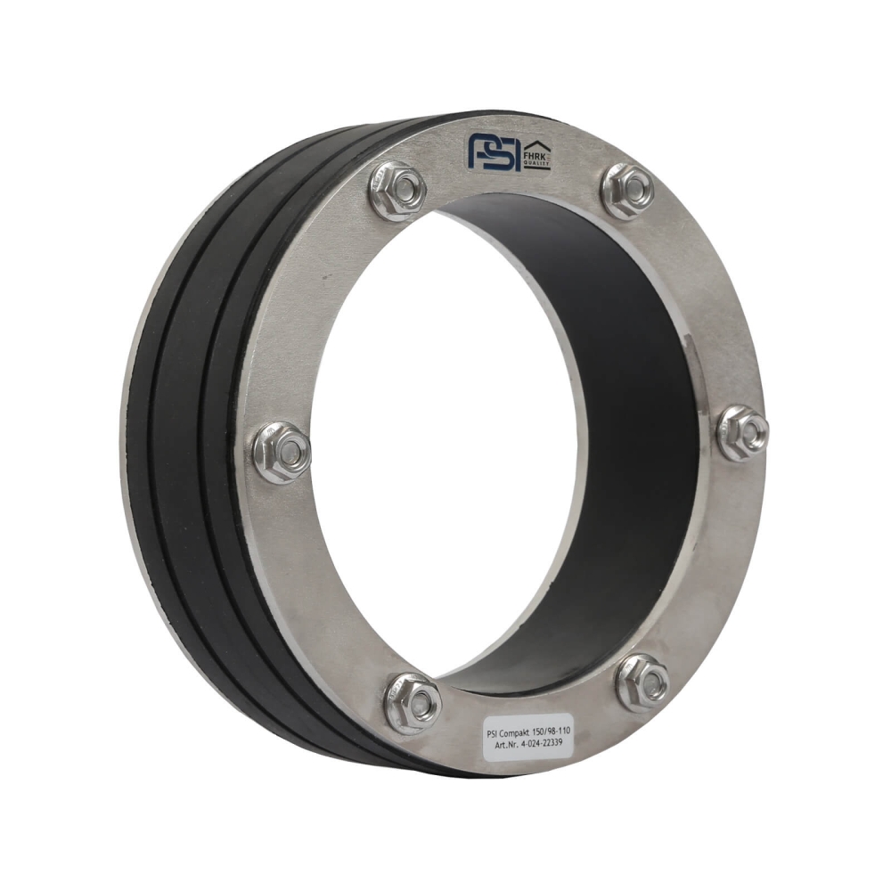 PSI Ringraumdichtung Mauerdurchf&uuml;hrung 150 mm dr&uuml;ckendes Wasser, f&uuml;r Rohr 98 - 110 mm