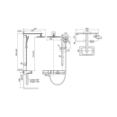 BRAVAT Thermostat-Duschsystem Zink, chrom