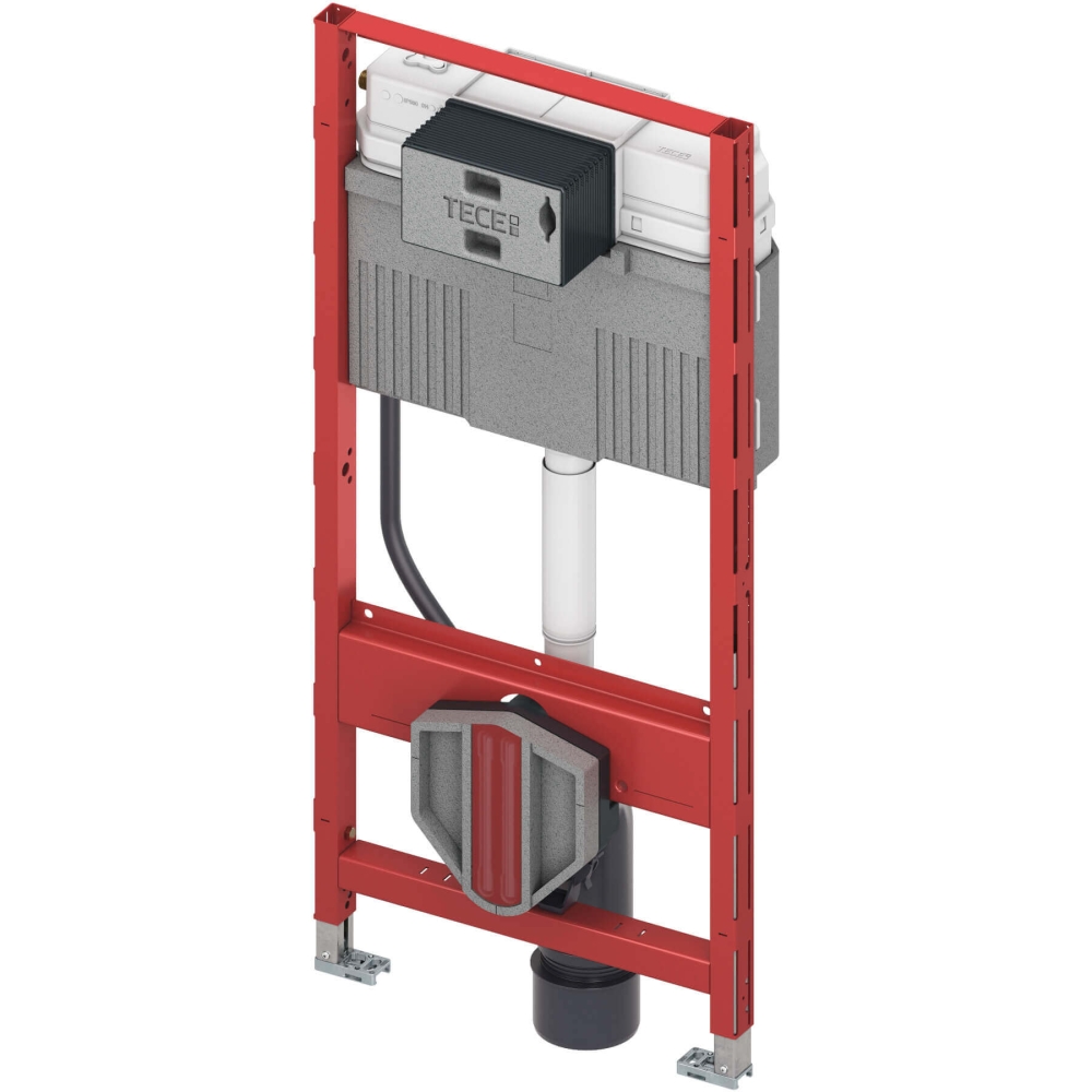 TECEprofil WC-Modul mit TECE-Sp&uuml;lkasten, Bet&auml;tigung von vorne, Bauh&ouml;he 1120 mm
